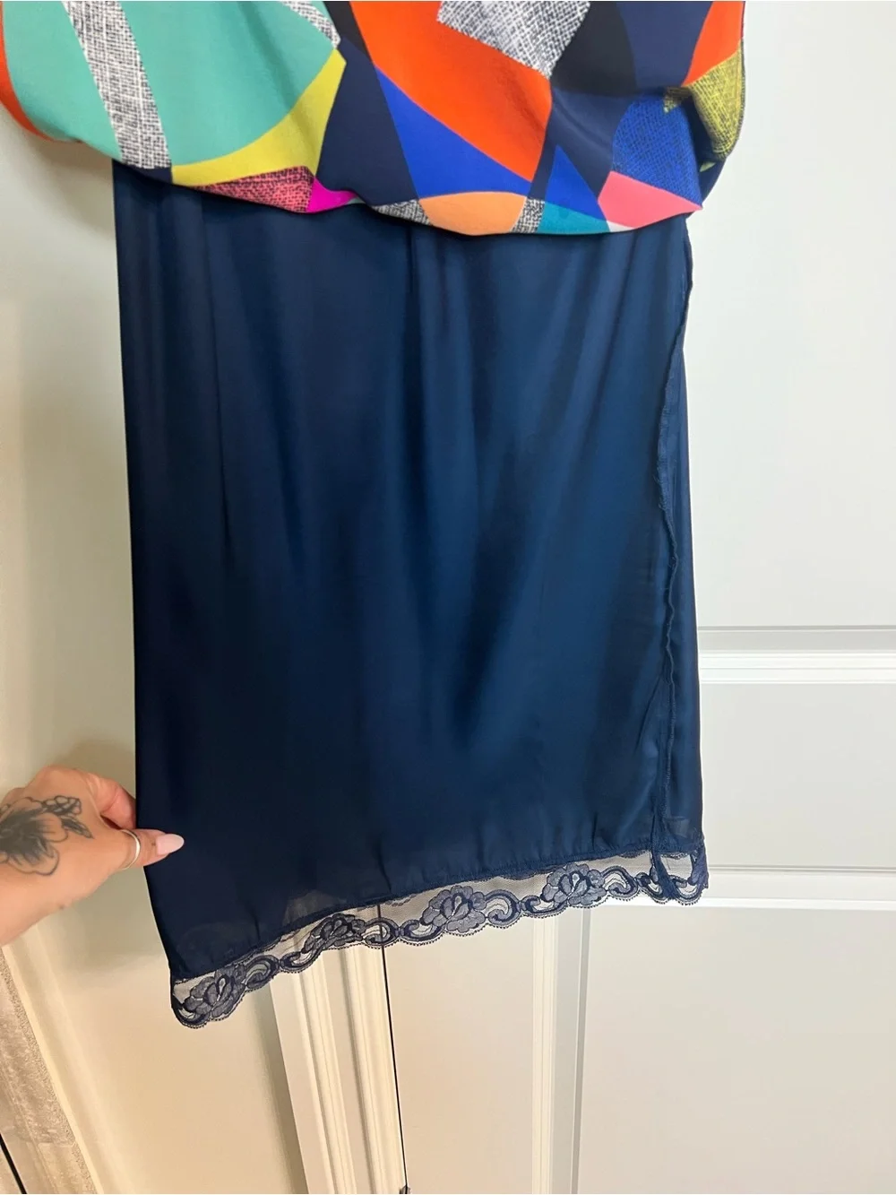 Trina Turk Geometric Printer Halter Dress - Picture 6 of 7